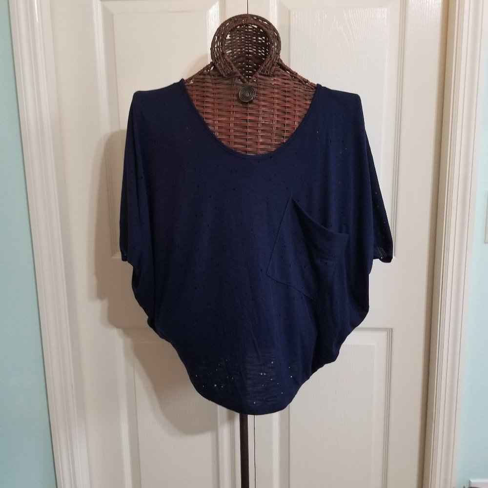 Moon Kiss Oversize Pullover Batwing Top - XL